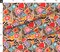 Colorful Floral Modern Funky Maximalist Leaves Botanical Contemporary Playful Spring Summer Abstract Shapes Custom Printed Fabric by Spoonflower Various Fabrics by the Yard or Fat Quarter